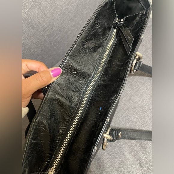 Coach gallery east west Leather Tote with Inlaid/Patchwork design - Picture 5 of 12